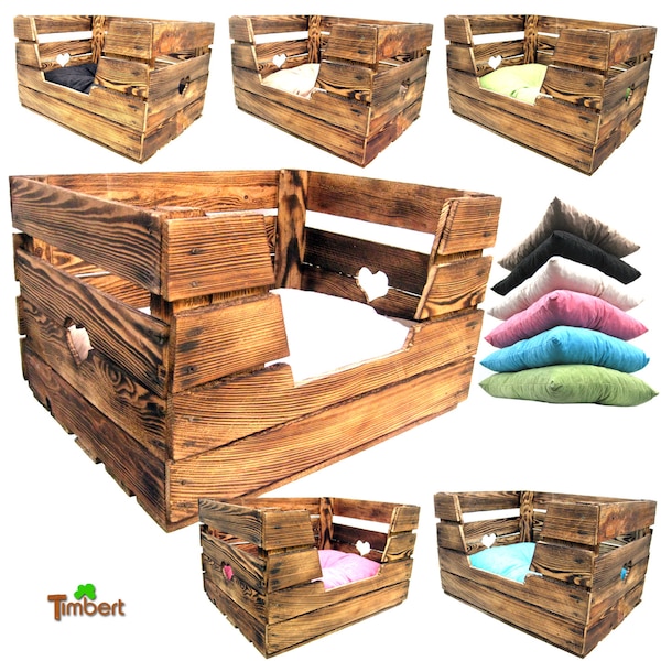 Wood Dog Beds Etsy