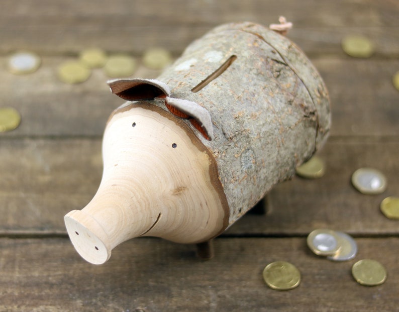 SPARSCHWEIN aus HOLZ Spardose GELDGESCHENK Rustikal Hochzeit | Etsy