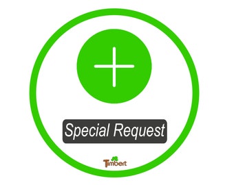 EXTRA FEE for special requests • additional charge • SUBSCRIPTION FEE for special requests • Surcharge for custom-made items