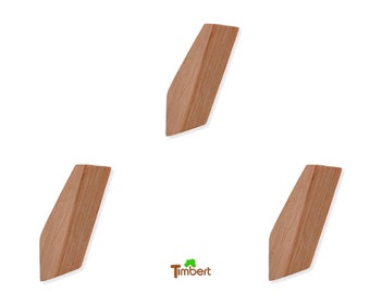 SET of 3 wall hooks made of solid wild oak TOWEL HOOKS WOODEN hooks coat hooks sustainable coat hooks towel holder bathroom kitchen gift