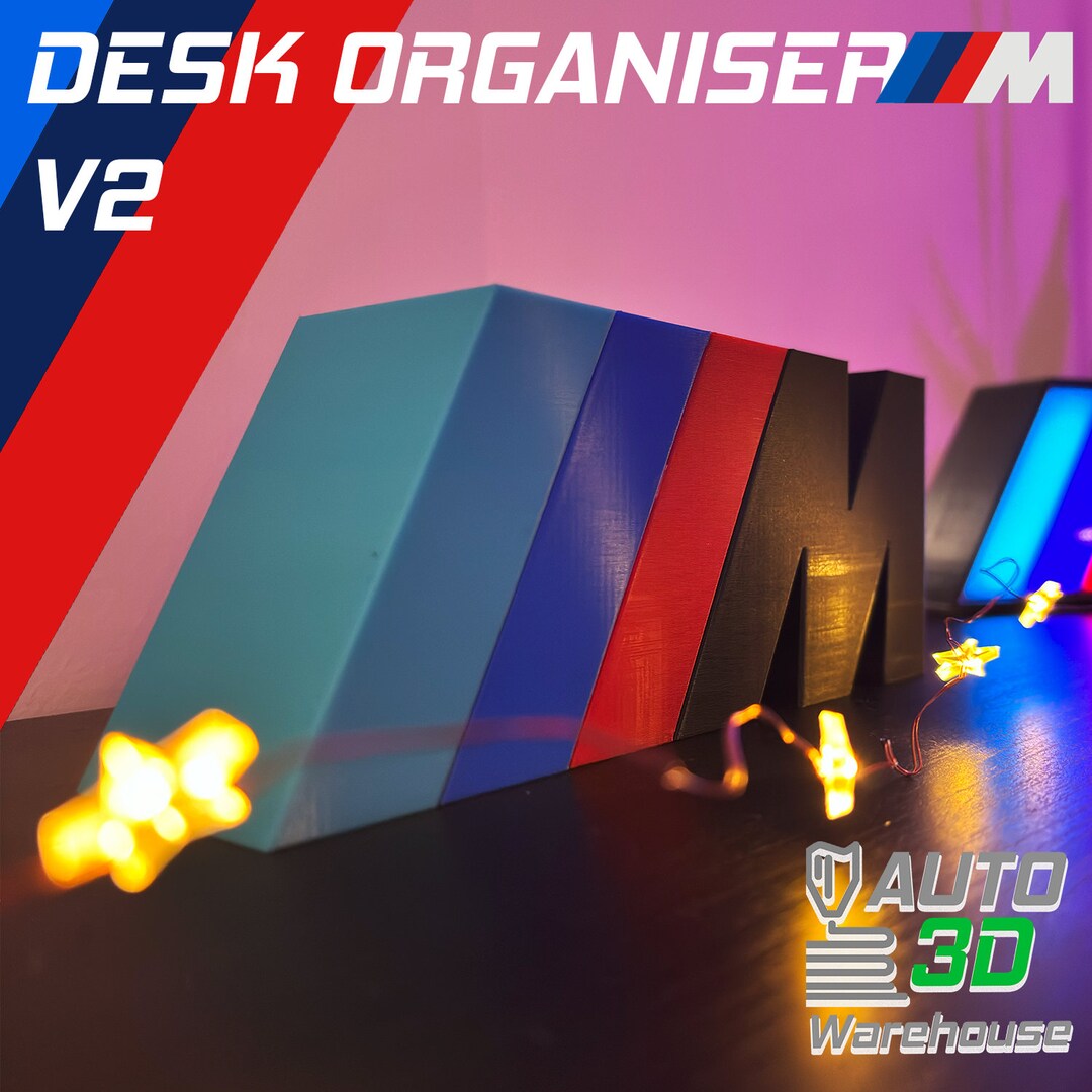 BMW M-sport Logo Desk Organiser V2 Pen Holder, BMW Motorsport Brand ...