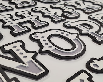 Individual 3D letters