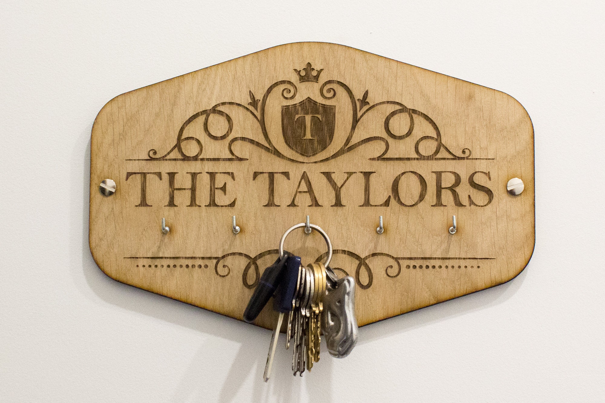 Personalised Key Holder for Wall Key Rack Key Hook for Wall Etsy UK