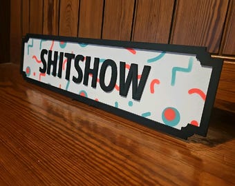 Personalised  - Handmade & Painted - coloured background, any text .