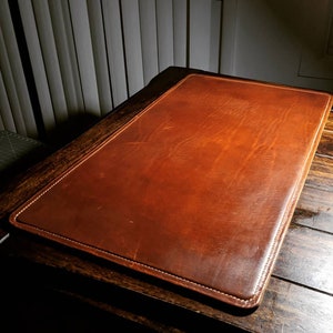Desk Pad in Horween Dublin English Tan leather