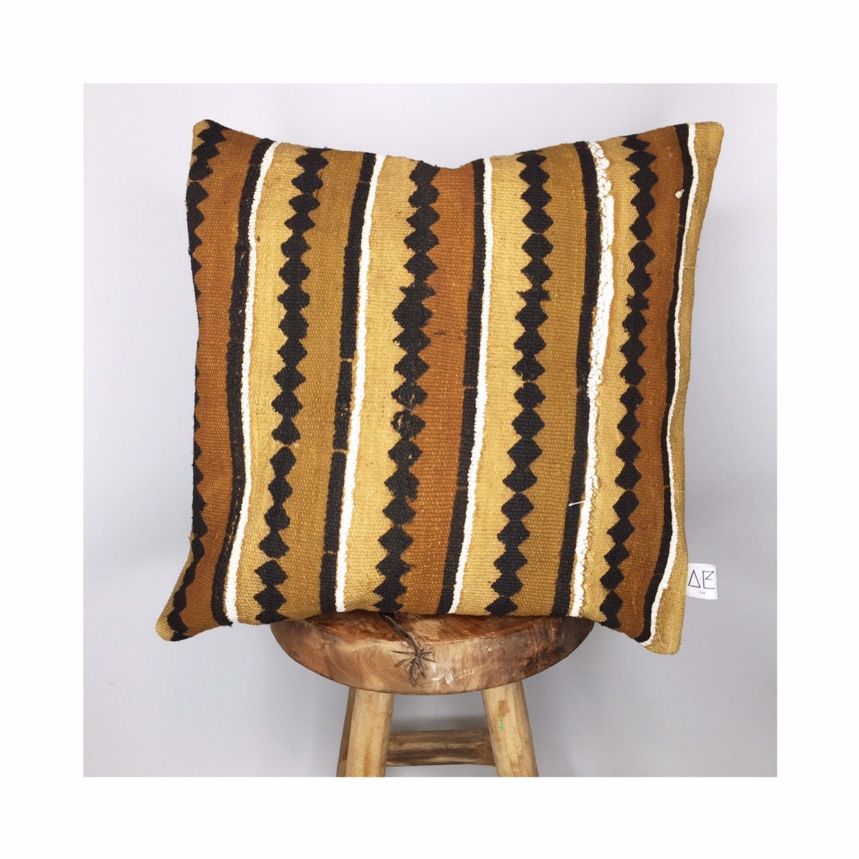 Authentique Bogolan Africain Eza| 45x45 cm | Brown