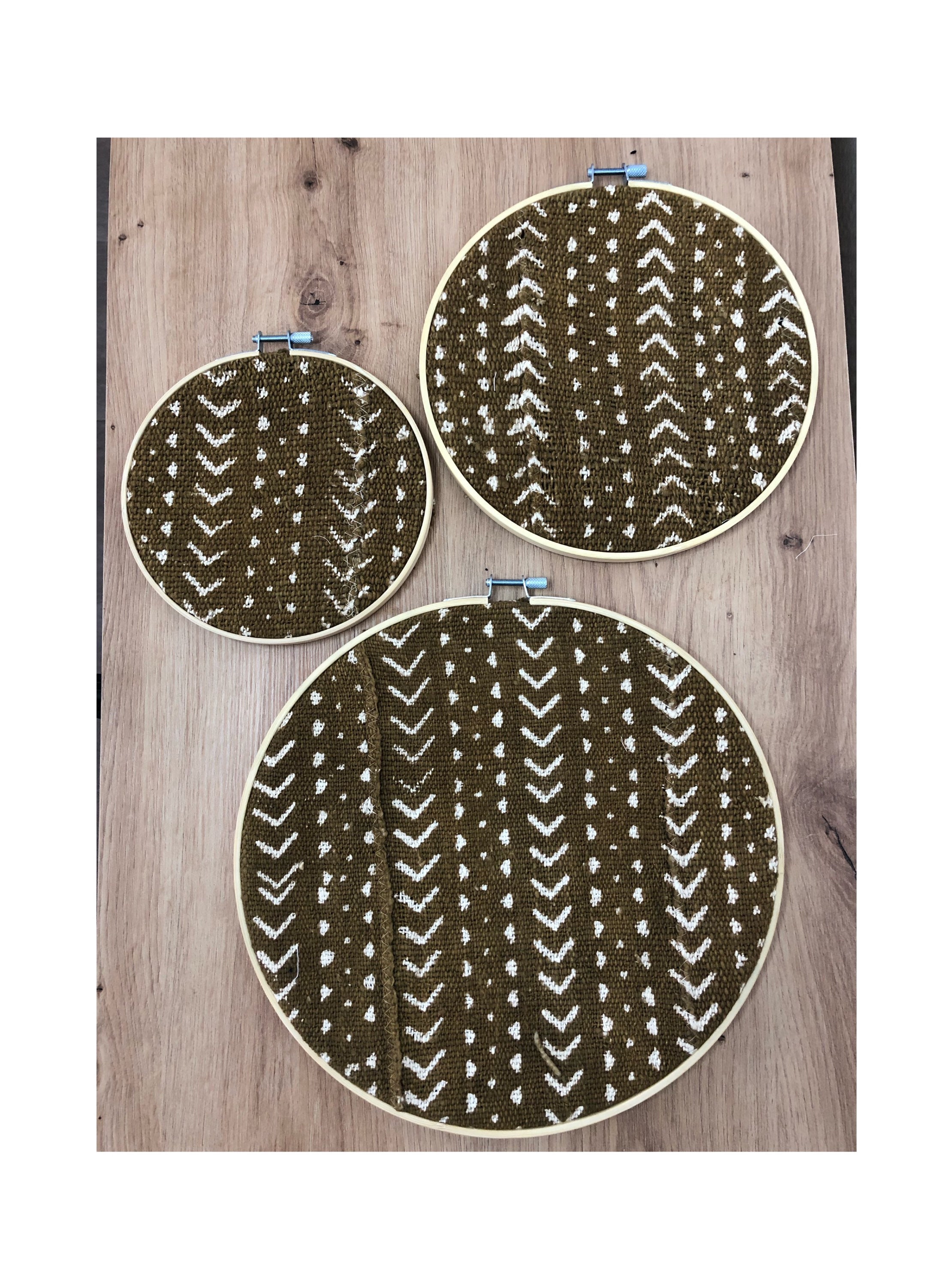 Mudcloth Wall Hangings/Décoration Murale /African Minimalist /Set Of Hangings 3 Piece/Boho Home Déco