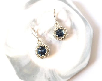 Blue Swarovski Crystal Earrings: December Birthstone Gift