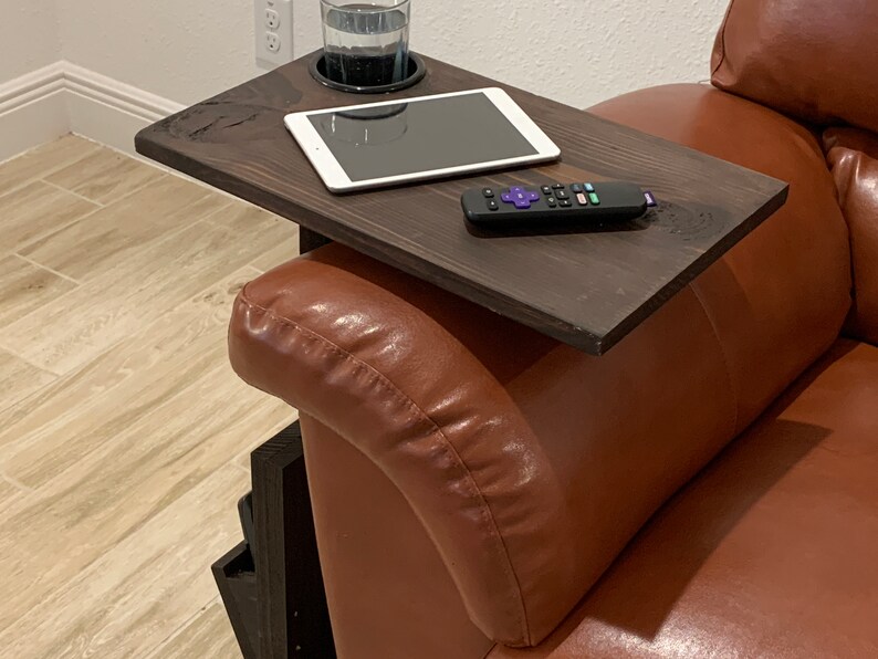 iPad stand Tablet holder C Table Tablet Stand Sofa Arm Rest Folding Tray Table Cup Holder Remote Holder TV Tray Table Java Side Table