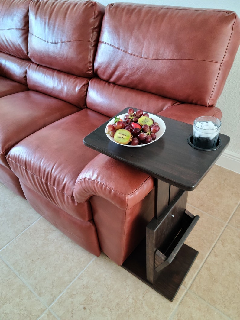 iPad stand Tablet holder C Table Tablet Stand Sofa Arm Rest Folding Tray Table Cup Holder Remote Holder TV Tray Table Java Side Table