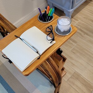 iPad stand Tablet holder C Table Tablet Stand Sofa Arm Rest Folding Tray Table Cup Holder Remote Holder TV Tray Table Java Side Table