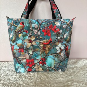 Bolso de mano con cremallera Cardinal, monedero Cardinal, pájaro, Denise Camire