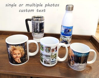 Custom Photo Mugs - add your favorite photos to a mug