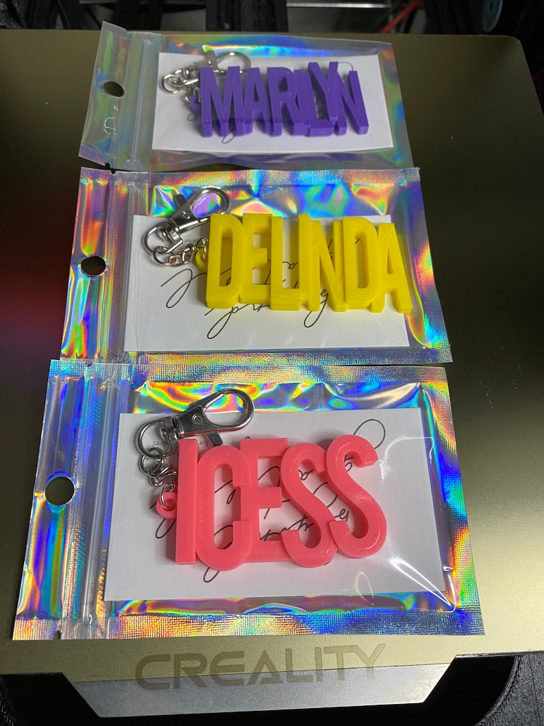 Personalized 3D Printed Keychains CUTE GIFT Trendy Etsy