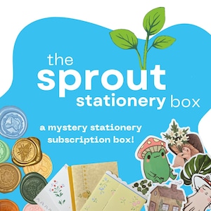The Sprout Box | Stationery Mystery Box | Monthly Subscription | Greeting Cards | Made-to-order | Aesthetic | Gift | Junk Journal