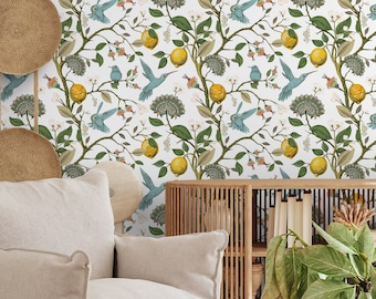 Removable Wallpaper Scandinavian Wallpaper Temporary Wallpaper Vintage Wallpaper Peel and Stick Wallpaper Wall Paper - A630