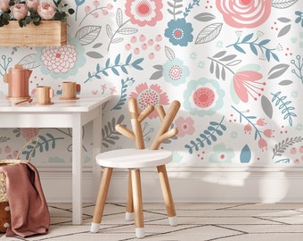 Removable Wallpaper Scandinavian Wallpaper Temporary Wallpaper Vintage Wallpaper Peel and Stick Wallpaper Wall Paper Boho - D982