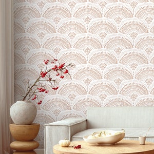 Verwisselbaar behang Scandinavisch behang Tijdelijk behang Vintage behang Peel and Stick Wallpaper Wall Paper Boho - C066