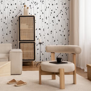 Abnehmbare Tapete, Skandinavische Tapete, Minimalistische Tapete, Tapete zum Aufkleben, Tapete, Tapete - B060