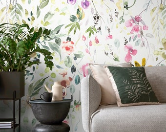 Removable Wallpaper Scandinavian Wallpaper Temporary Wallpaper Vintage Wallpaper Peel and Stick Wallpaper Wall Paper - A648