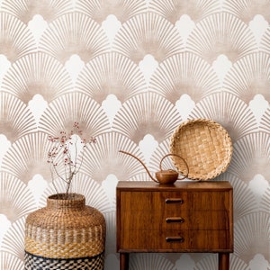 Removable Wallpaper Scandinavian Wallpaper Temporary Wallpaper Vintage Wallpaper Peel and Stick Wallpaper Wall Paper Boho - C083