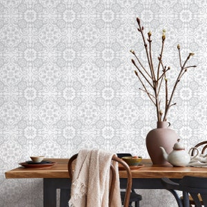 Removable Wallpaper Scandinavian Wallpaper Temporary Wallpaper Vintage Wallpaper Peel and Stick Wallpaper Wall Paper - A609