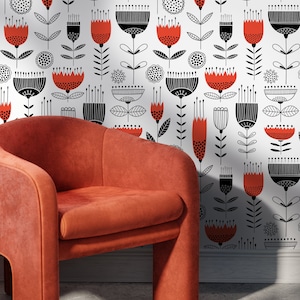 Removable Wallpaper Scandinavian Wallpaper Temporary Wallpaper Sunshine Wallpaper Peel and Stick Wallpaper Wall Paper - A977