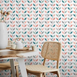 Removable Wallpaper Scandinavian Wallpaper Temporary Wallpaper Vintage Wallpaper Peel and Stick Wallpaper Wall Paper - A724