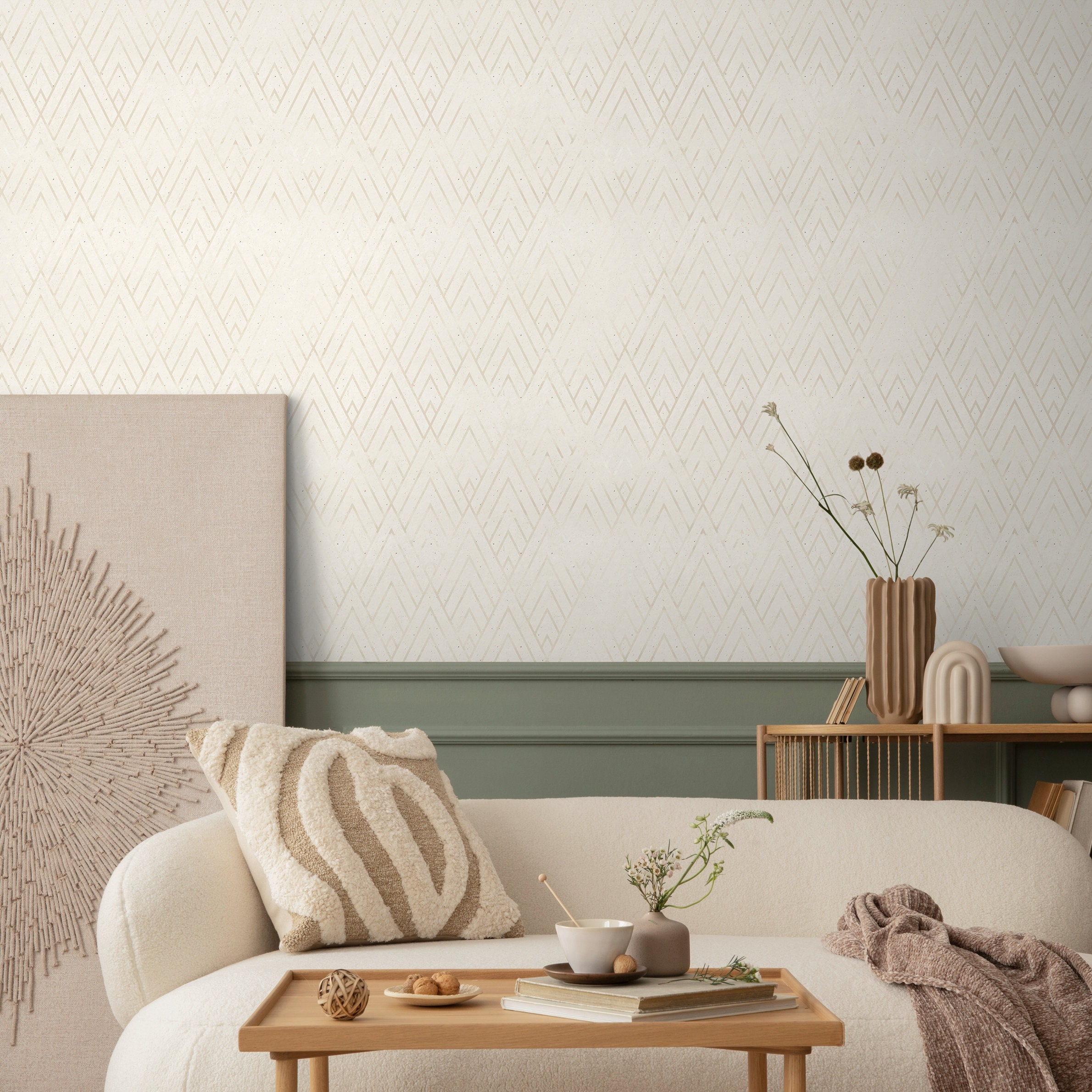 Removable Wallpaper, Scandinavian Wallpaper, Temporary Wallpaper ...