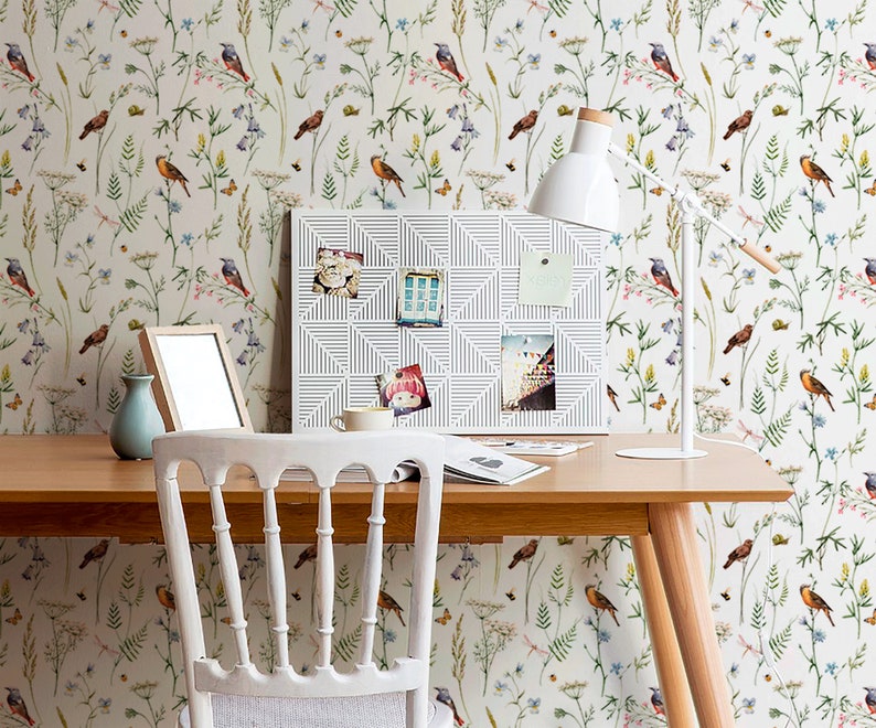 Removable Wallpaper Scandinavian Wallpaper Temporary Wallpaper Etsy