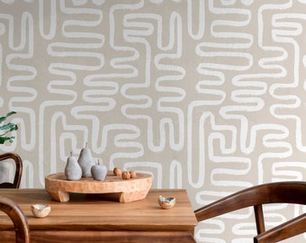 Removable Wallpaper Scandinavian Wallpaper Temporary Wallpaper Vintage Wallpaper Peel and Stick Wallpaper Wall Paper Boho - C144