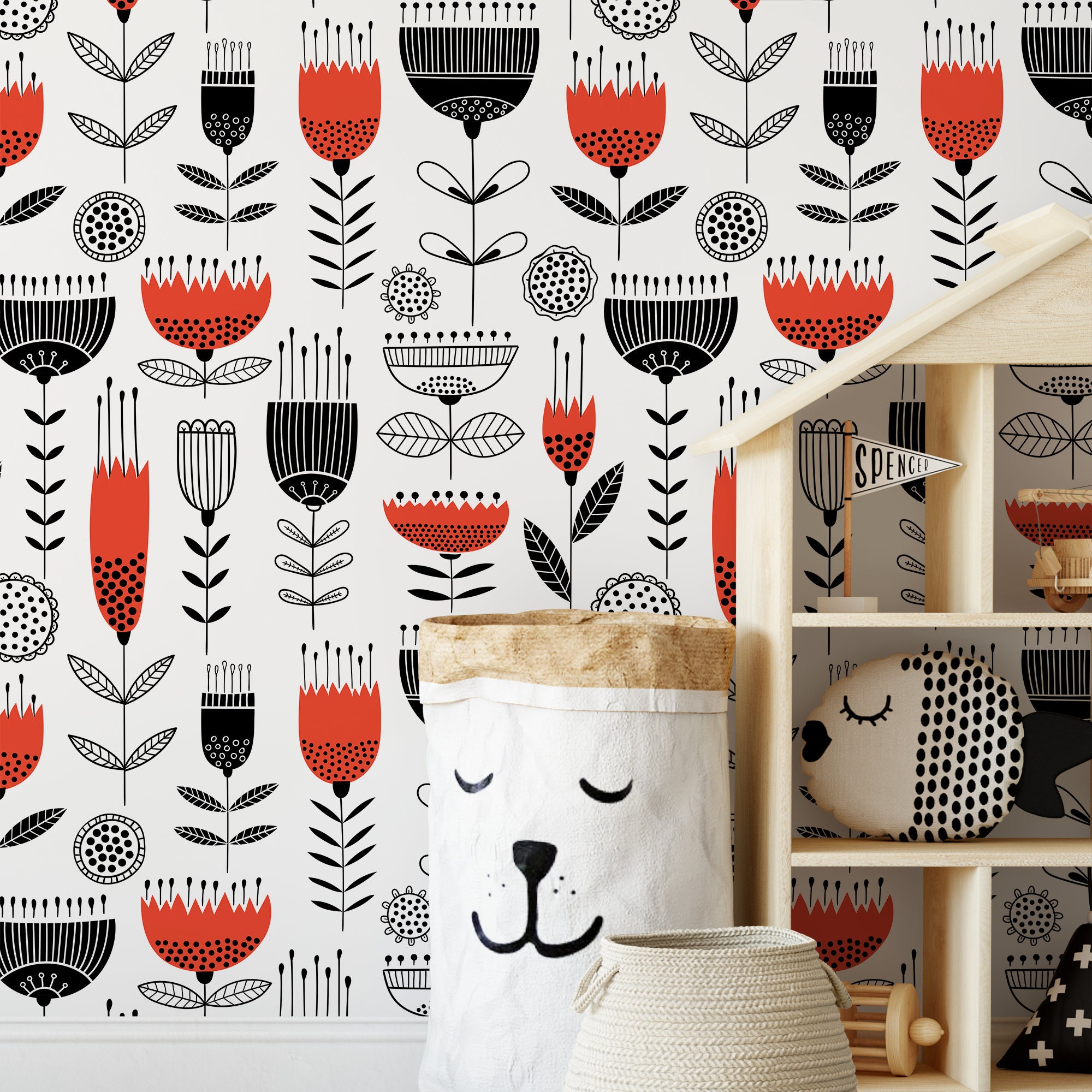 Removable Wallpaper Scandinavian Wallpaper Temporary Wallpaper Sunshine ...
