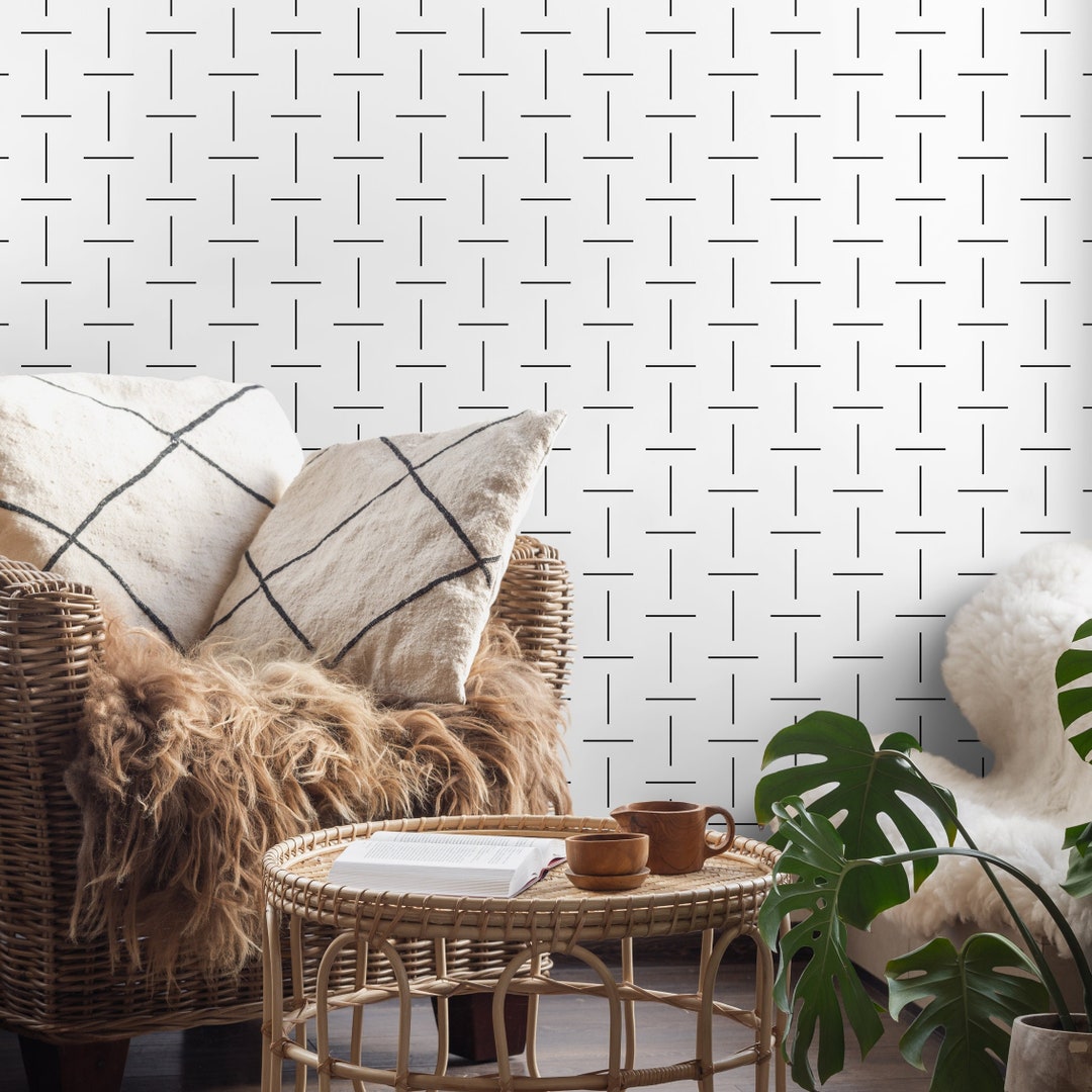 Removable Wallpaper, Scandinavian Wallpaper, Temporary Wallpaper ...