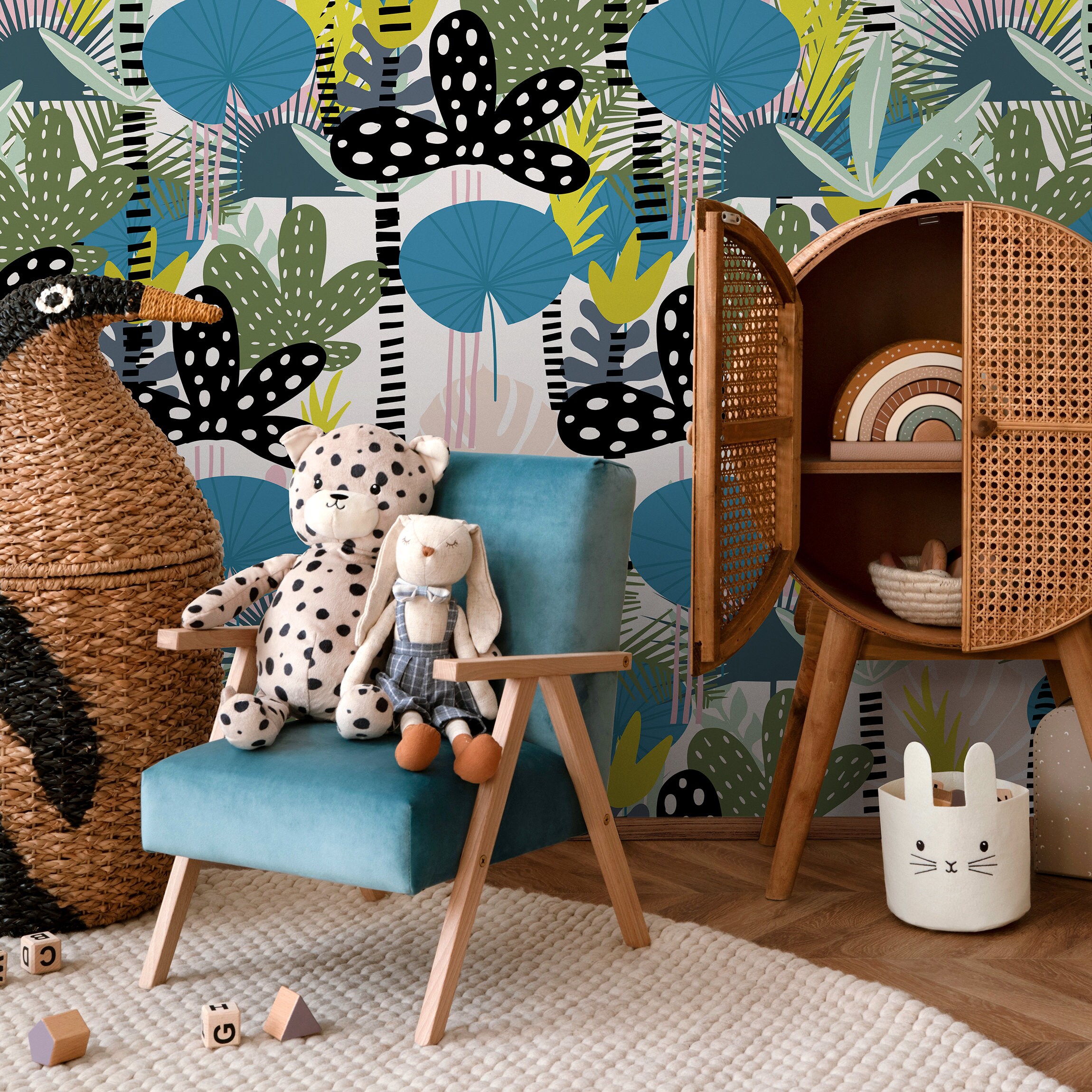 Removable Wallpaper Scandinavian Wallpaper Temporary Wallpaper ...