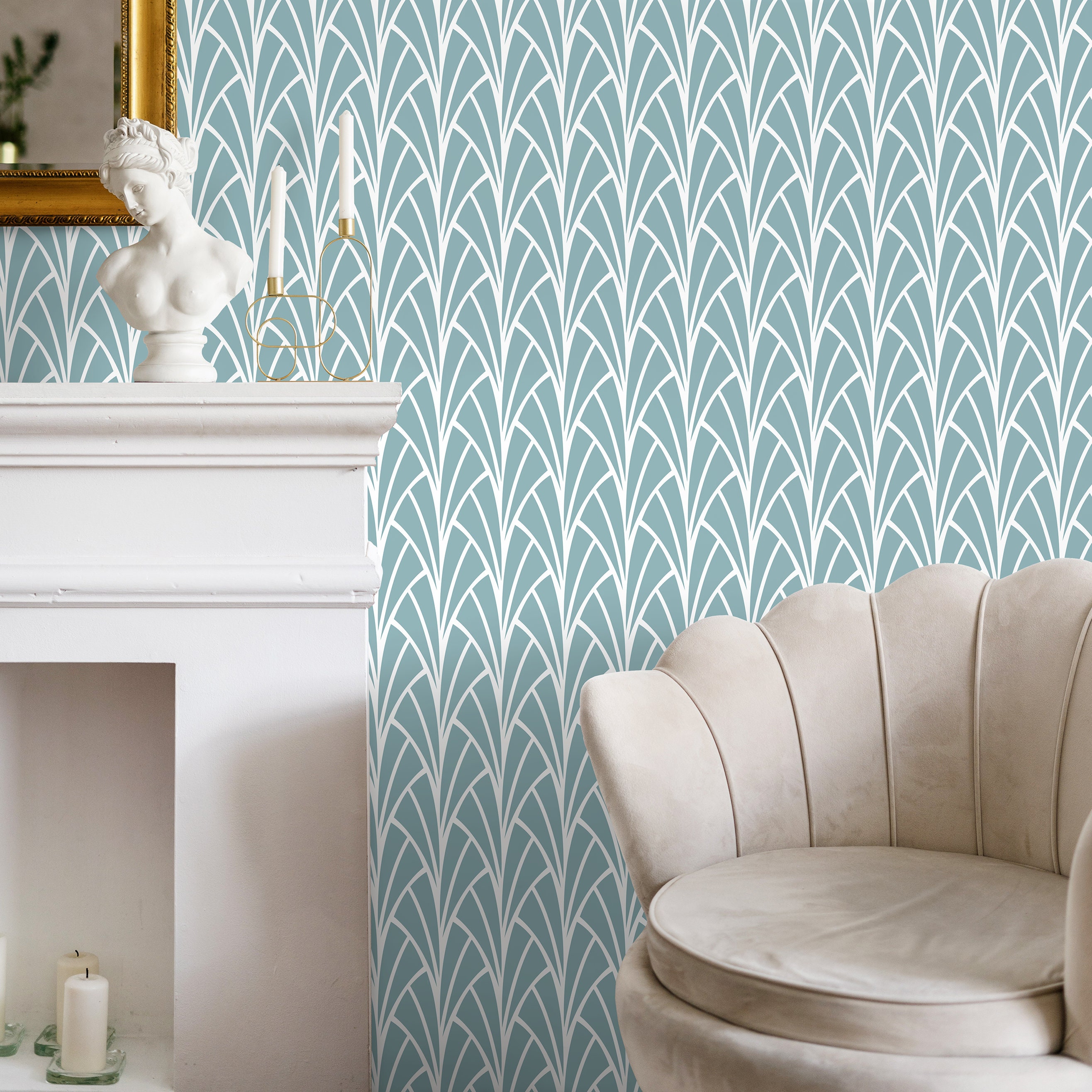 Removable Wallpaper, Scandinavian Wallpaper, Minimalistic Wallpaper ...