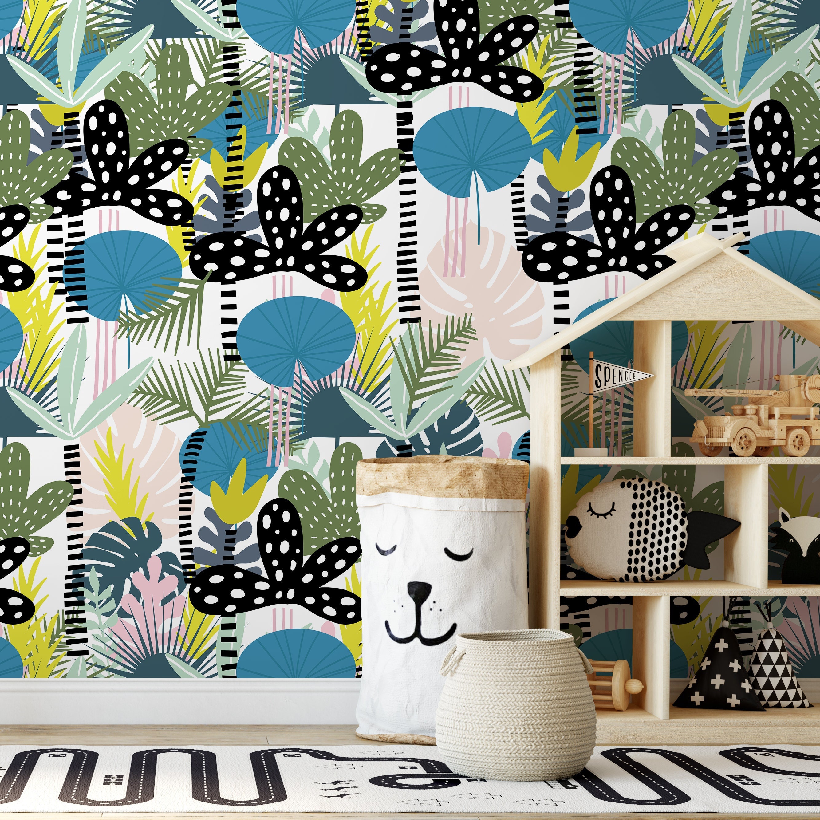 Removable Wallpaper Scandinavian Wallpaper Temporary Wallpaper ...