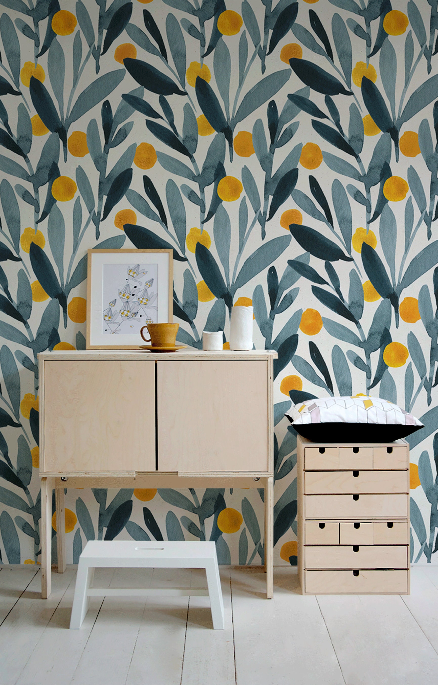 Removable Wallpaper Scandinavian Wallpaper Temporary | Etsy