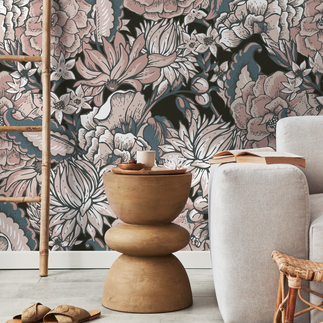 Removable Wallpaper Scandinavian Wallpaper Temporary Wallpaper ...