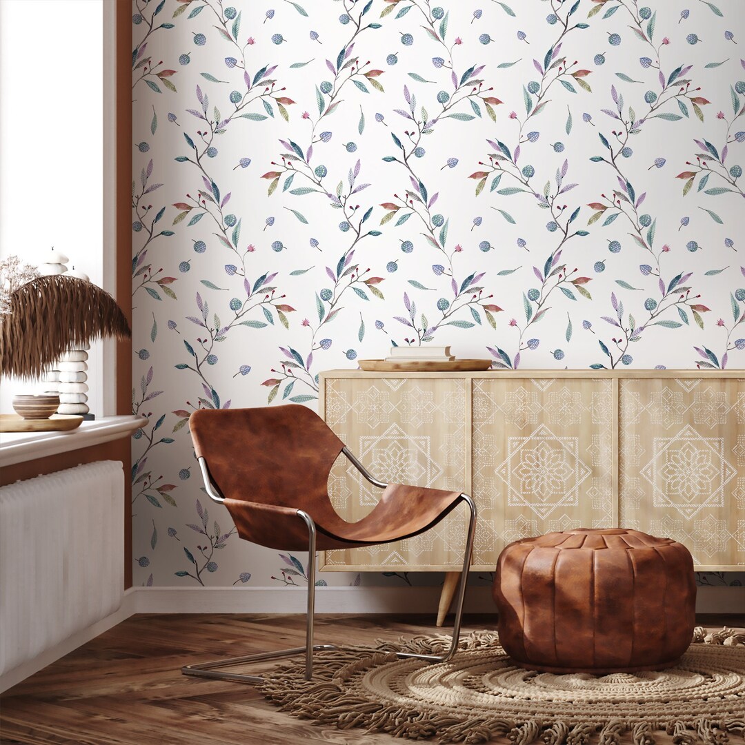Removable Wallpaper, Scandinavian Wallpaper, Temporary Wallpaper ...