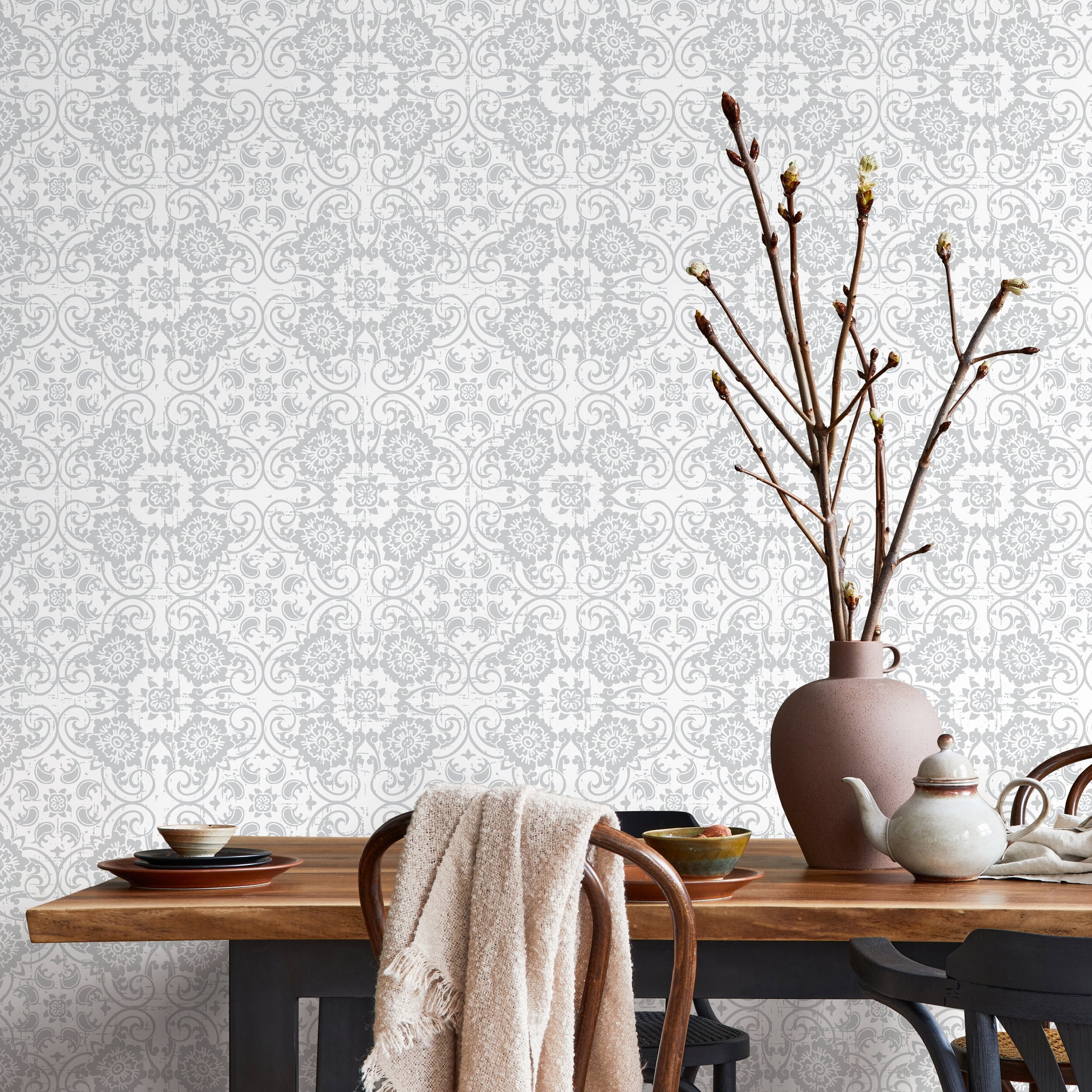 Removable Wallpaper Scandinavian Wallpaper Temporary Wallpaper Vintage ...