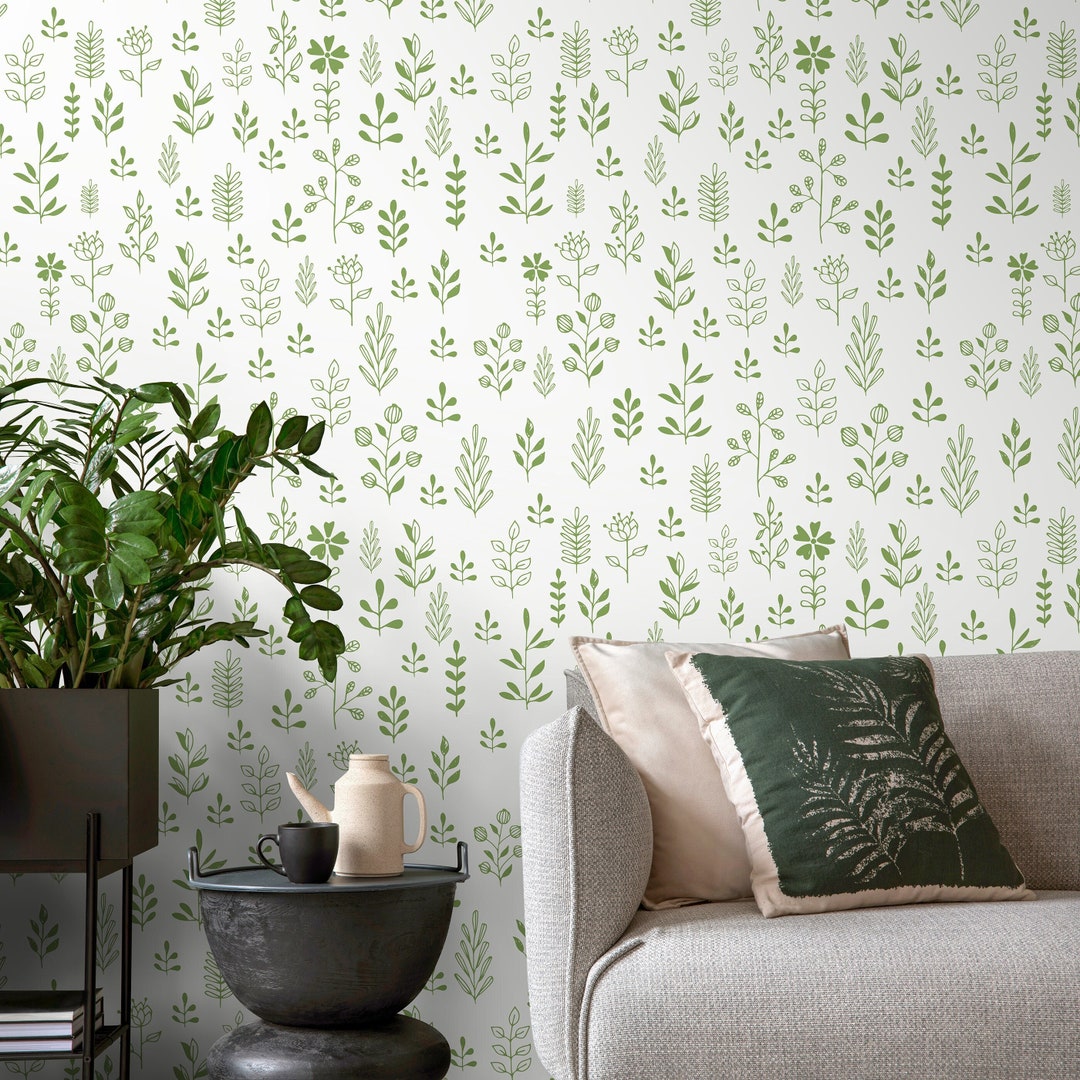 Removable Wallpaper, Scandinavian Wallpaper, Temporary Wallpaper ...