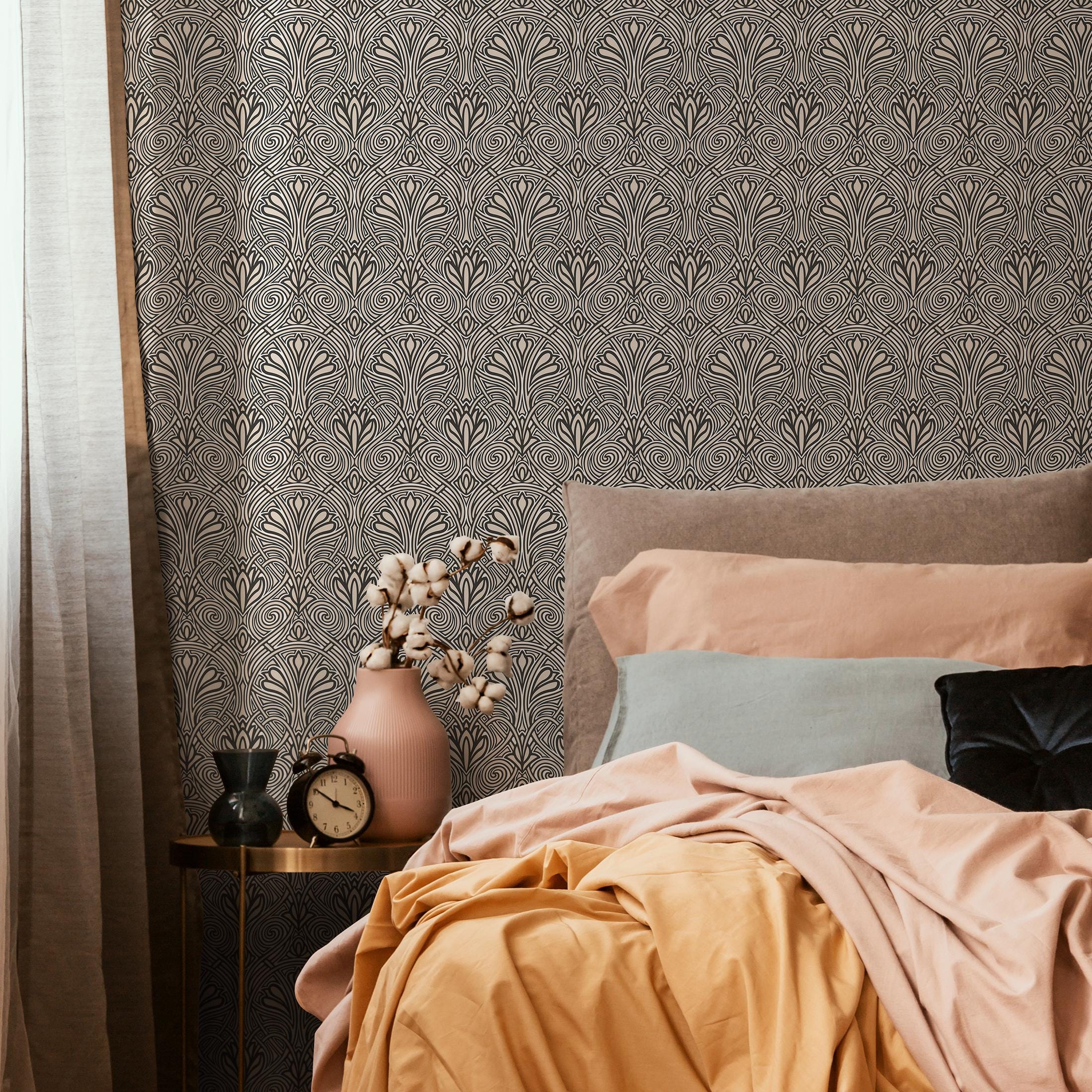 Removable Wallpaper Scandinavian Wallpaper Temporary Wallpaper Vintage ...