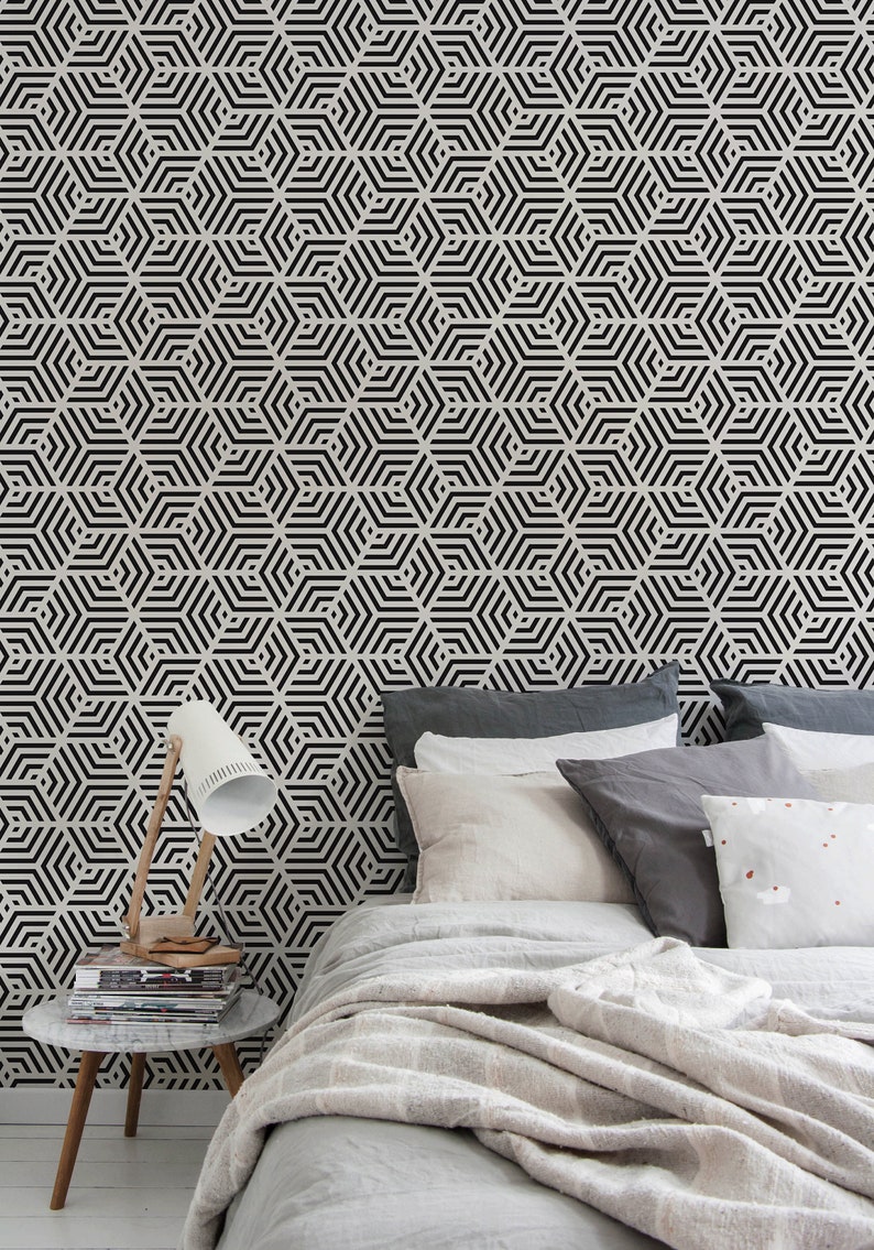 Removable Wallpaper Scandinavian Wallpaper Temporary Etsy