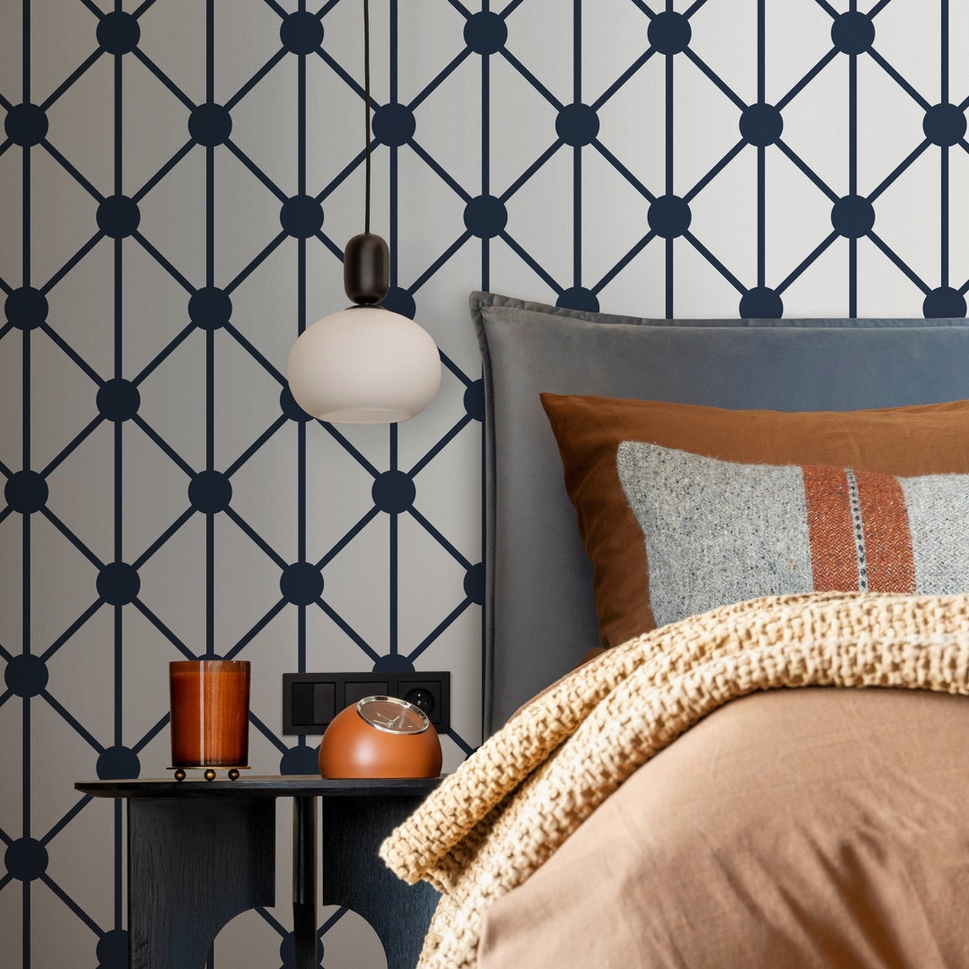 Removable Wallpaper Scandinavian Wallpaper Minimalist Geometric ...