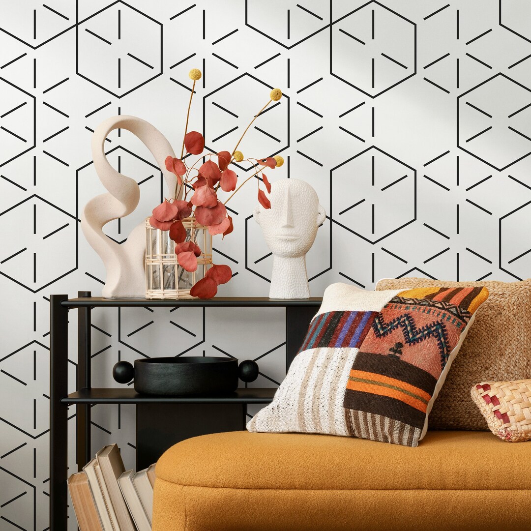 Removable Wallpaper, Scandinavian Wallpaper, Temporary Wallpaper ...