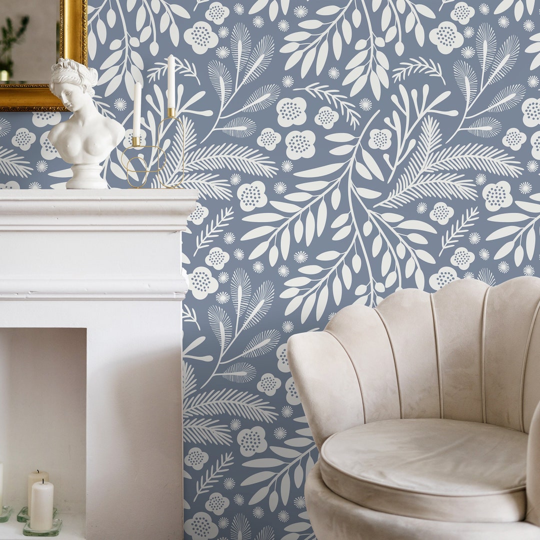 Removable Wallpaper, Scandinavian Wallpaper, Temporary Wallpaper ...