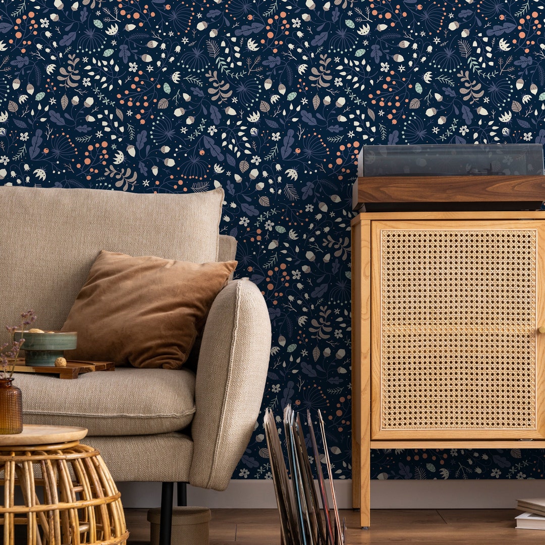 Removable Wallpaper, Scandinavian Wallpaper, Minimalistic Wallpaper ...