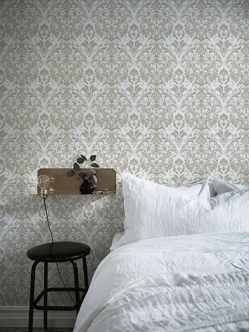 Vintage Removable Wallpaper Scandinavian Wallpaper Temporary Etsy