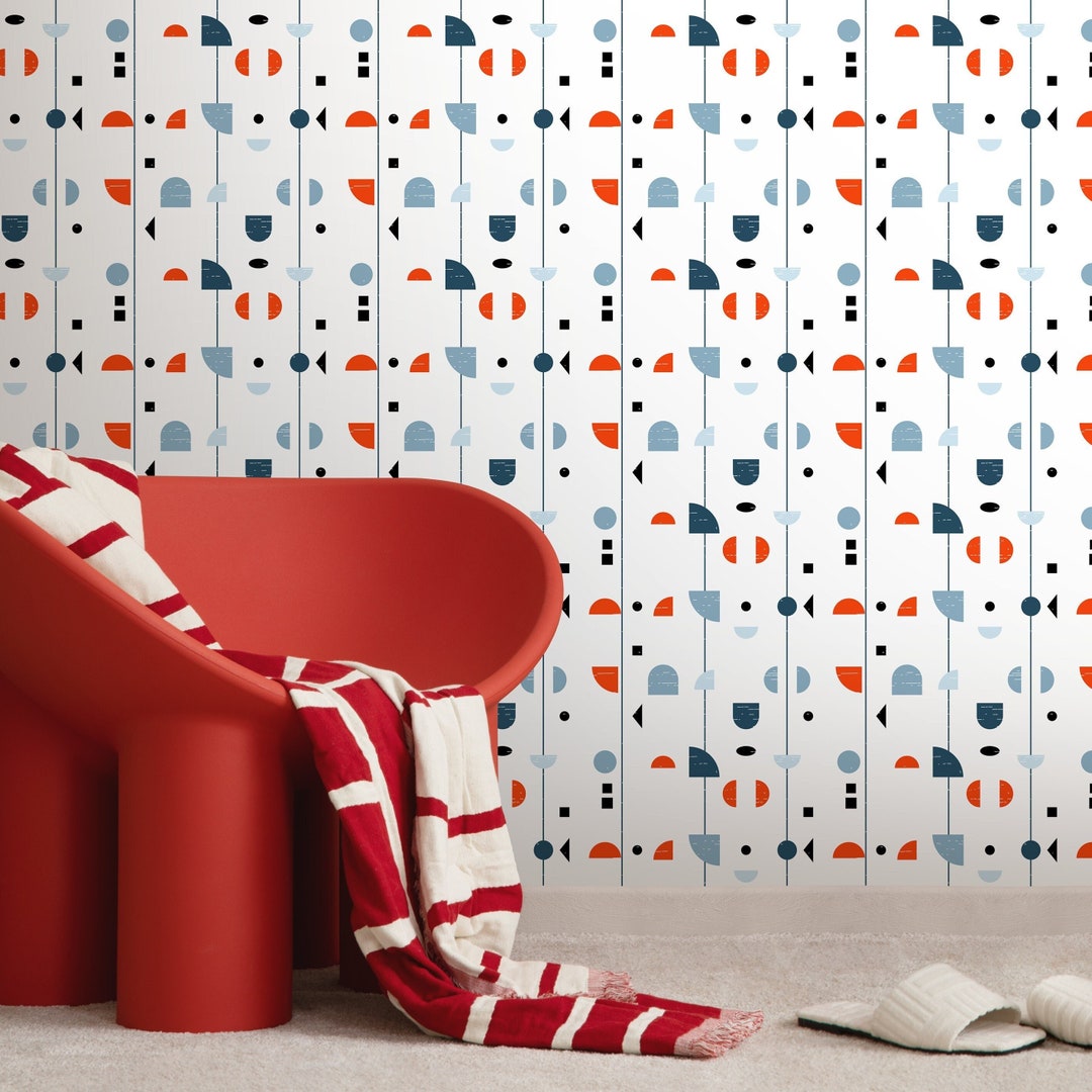 Removable Wallpaper Scandinavian Wallpaper Minimalist Wallpaper Peel ...