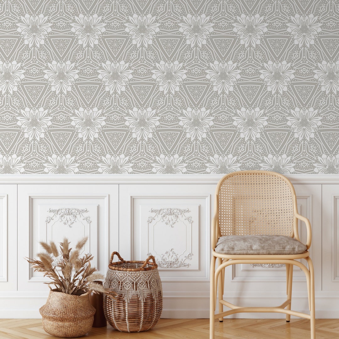 Removable Wallpaper Scandinavian Wallpaper Temporary Wallpaper Vintage ...